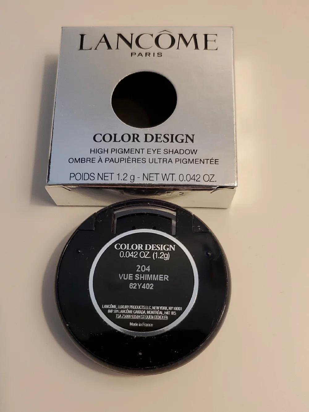 Lancome Color Design Eyeshadow - 204 Vue Shimmer, New In Box